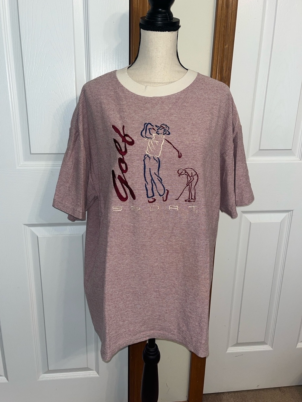 H.L. Miller Striped Golf T-Shirt
